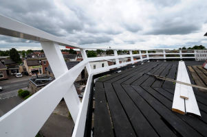 Het nieuwe stellinghek, een staaltje vakmanschap